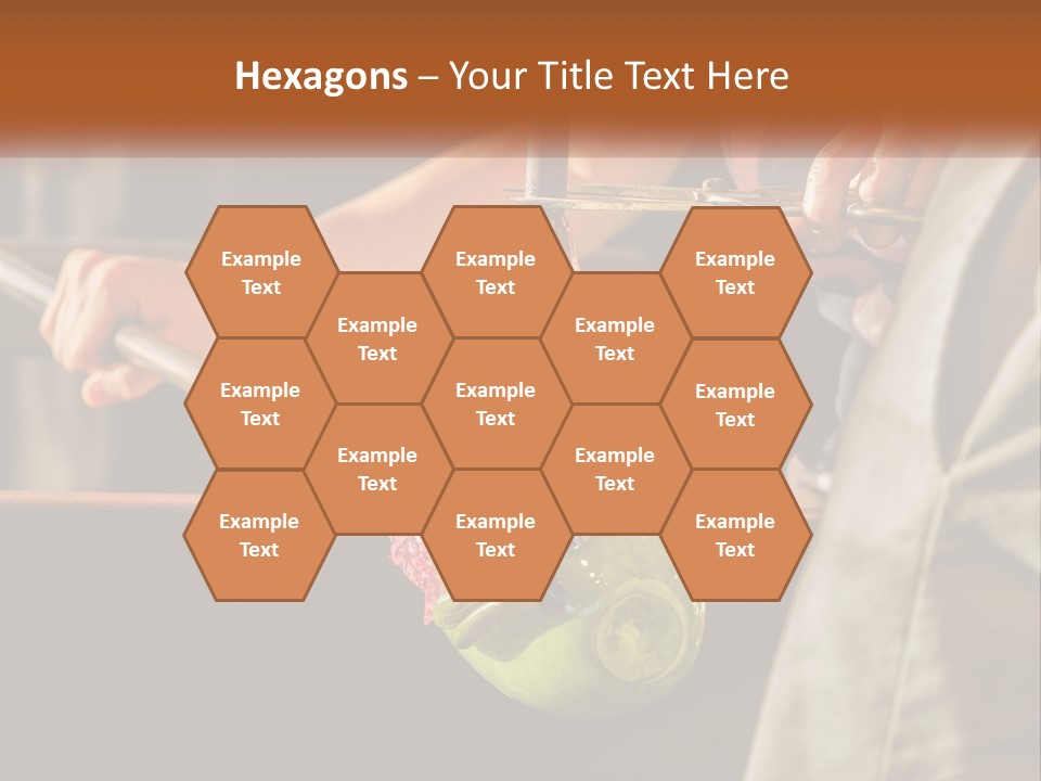 A Man Is Working On A Piece Of Art PowerPoint Template