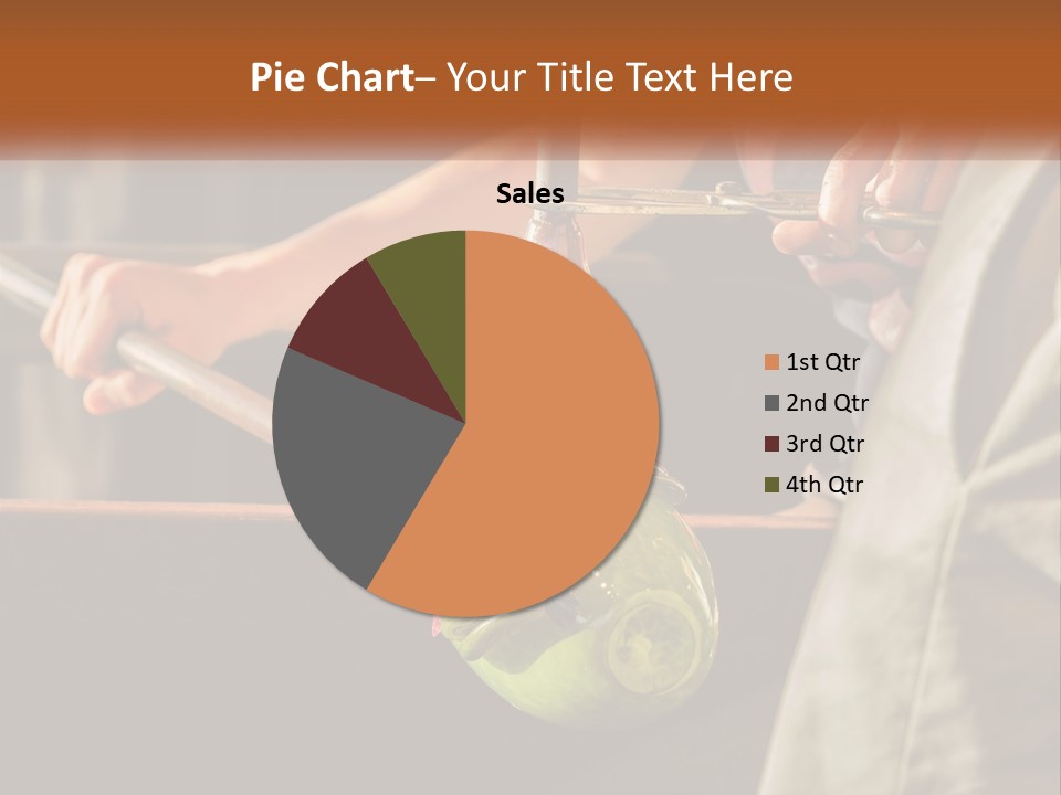 A Man Is Working On A Piece Of Art PowerPoint Template