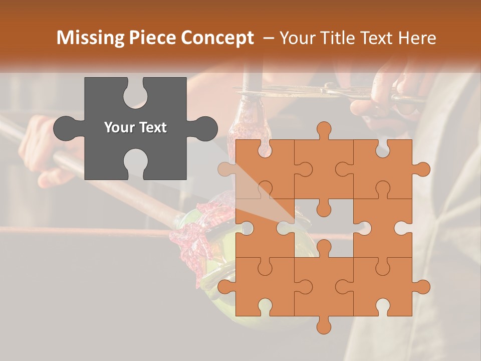 A Man Is Working On A Piece Of Art PowerPoint Template