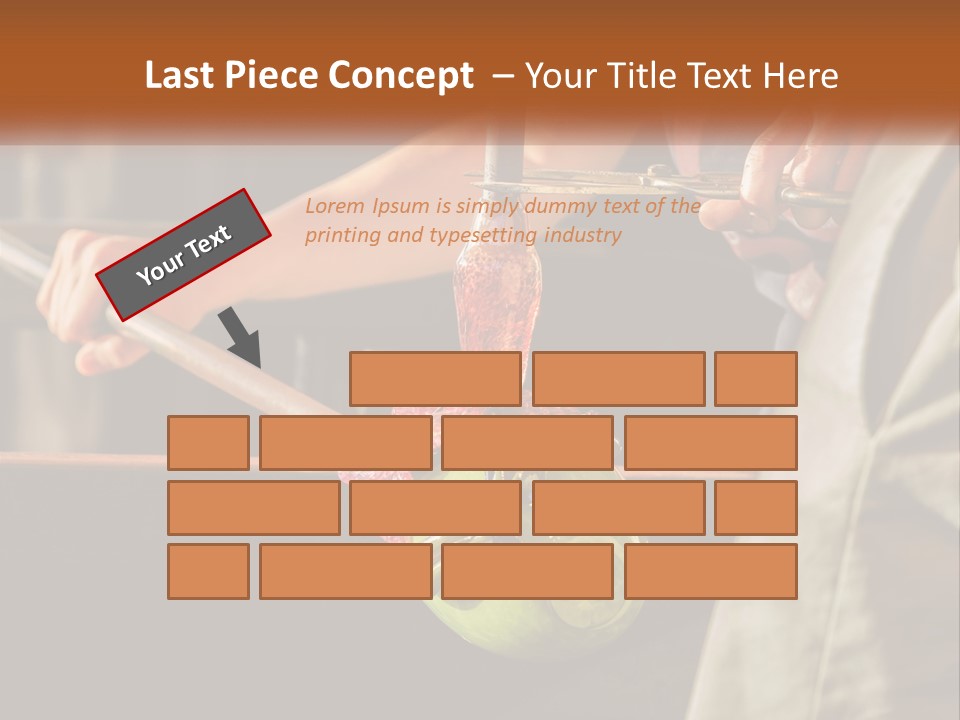 A Man Is Working On A Piece Of Art PowerPoint Template