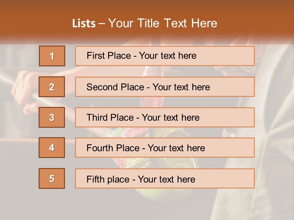 A Man Is Working On A Piece Of Art PowerPoint Template