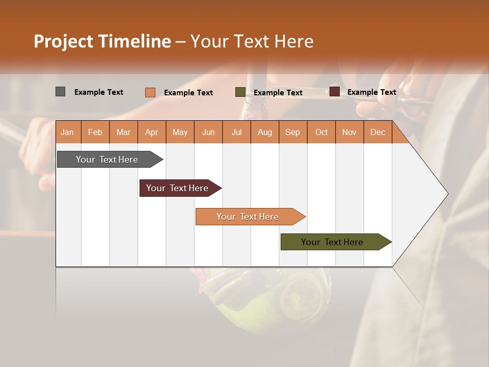 A Man Is Working On A Piece Of Art PowerPoint Template