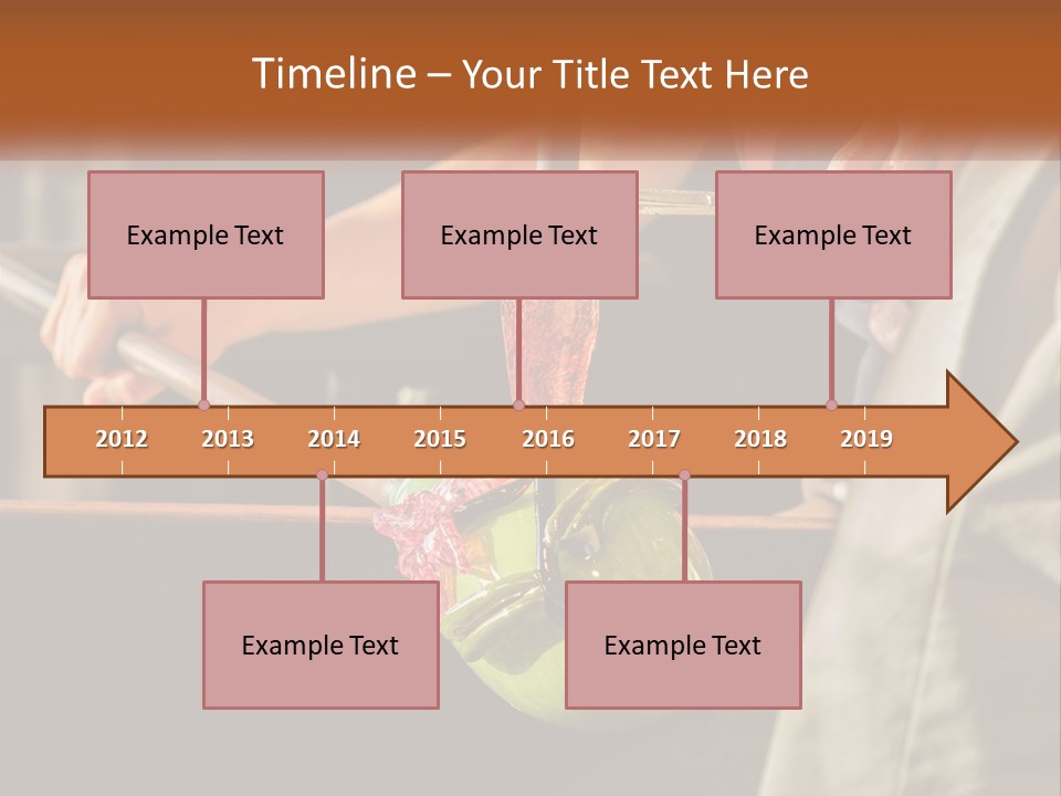 A Man Is Working On A Piece Of Art PowerPoint Template