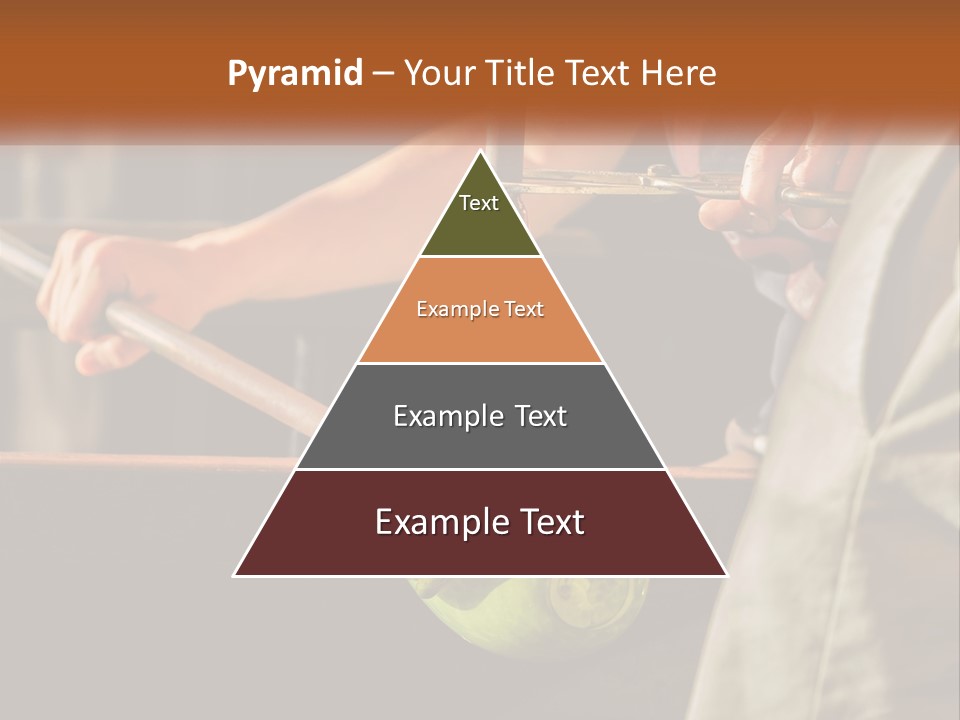 A Man Is Working On A Piece Of Art PowerPoint Template