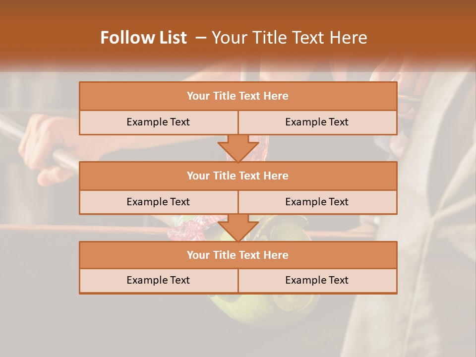 A Man Is Working On A Piece Of Art PowerPoint Template