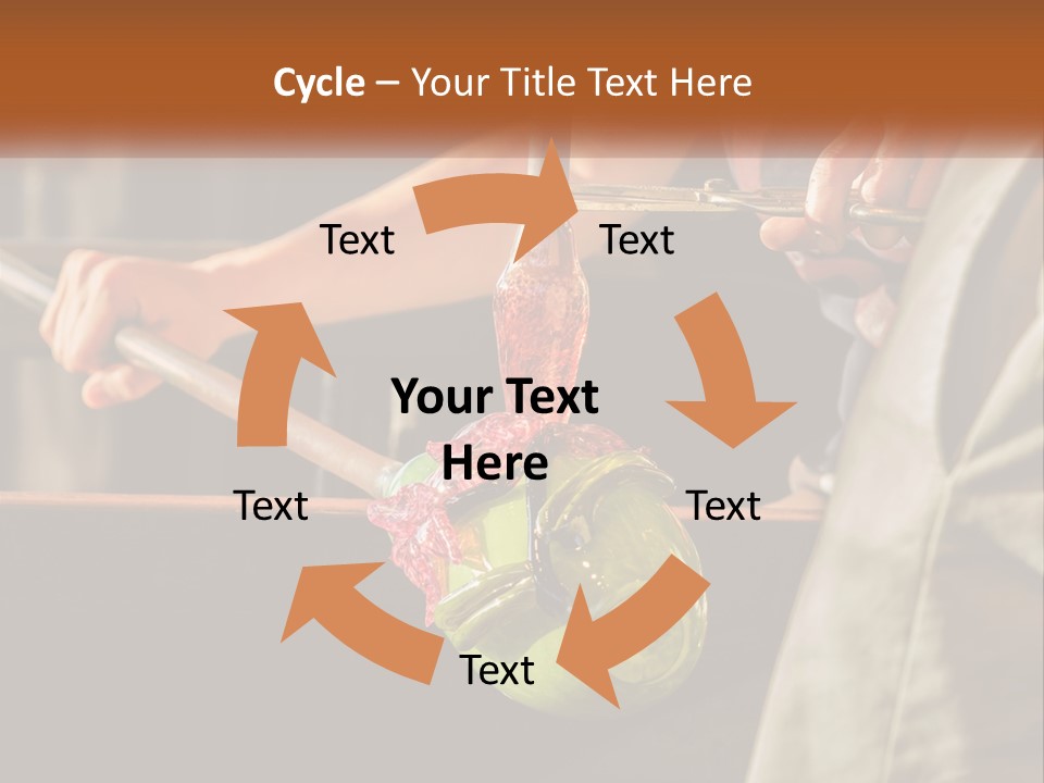 A Man Is Working On A Piece Of Art PowerPoint Template