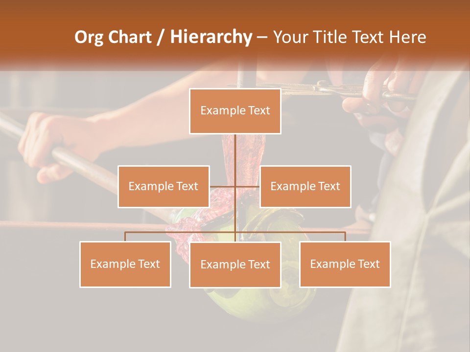 A Man Is Working On A Piece Of Art PowerPoint Template