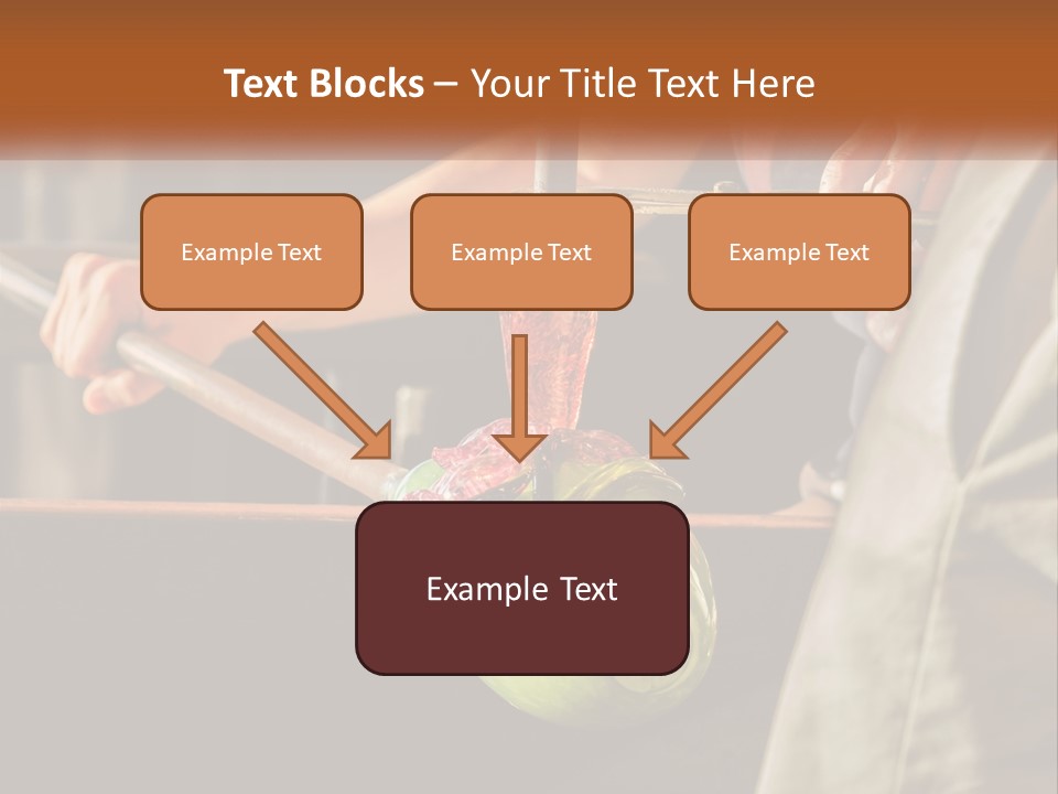 A Man Is Working On A Piece Of Art PowerPoint Template