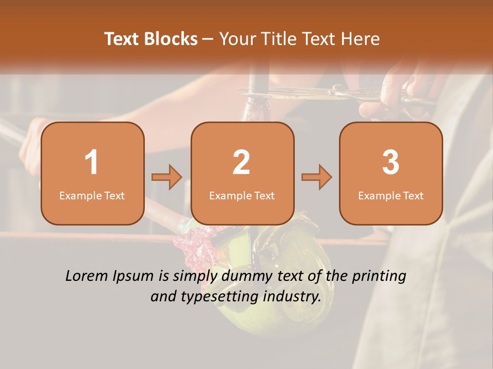 A Man Is Working On A Piece Of Art PowerPoint Template