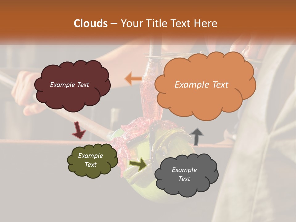 A Man Is Working On A Piece Of Art PowerPoint Template