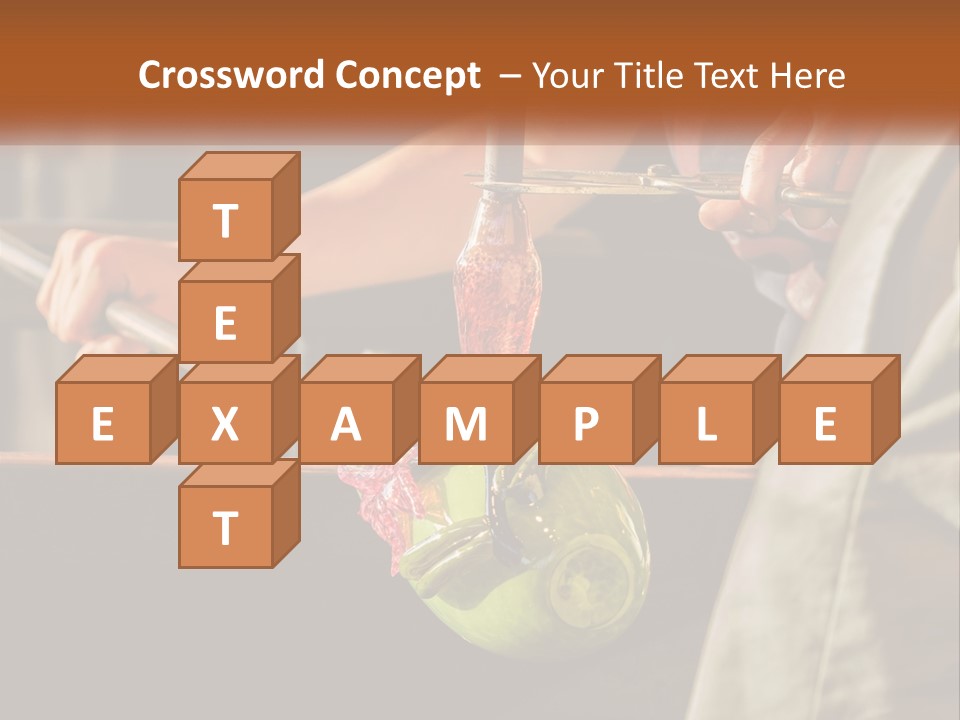 A Man Is Working On A Piece Of Art PowerPoint Template