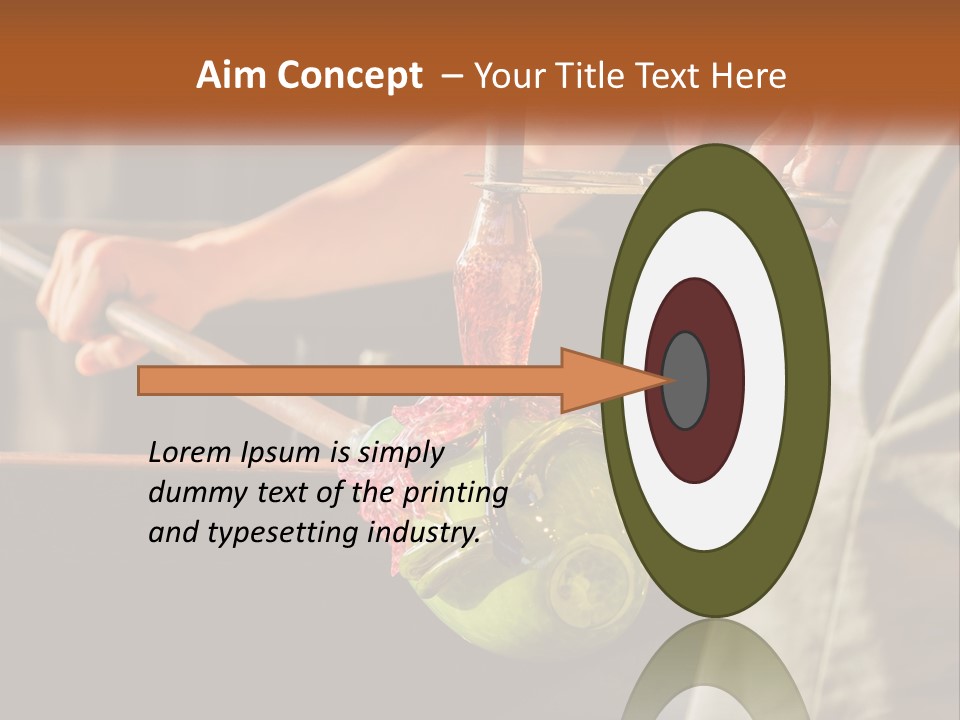 A Man Is Working On A Piece Of Art PowerPoint Template