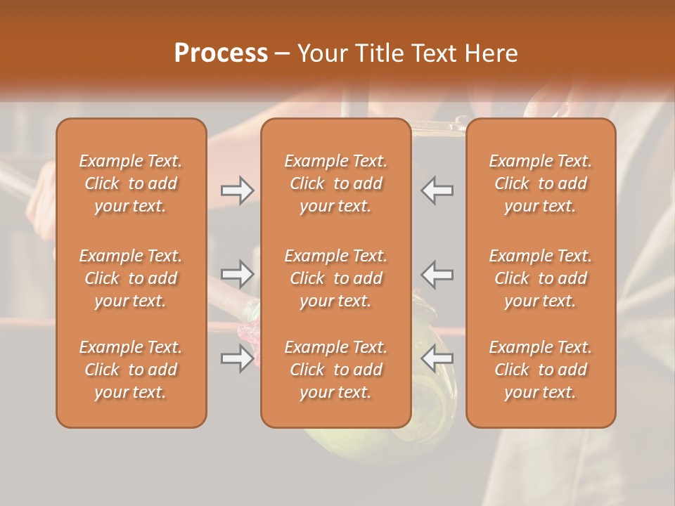 A Man Is Working On A Piece Of Art PowerPoint Template