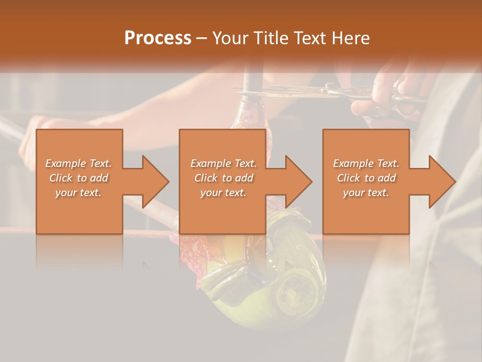 A Man Is Working On A Piece Of Art PowerPoint Template