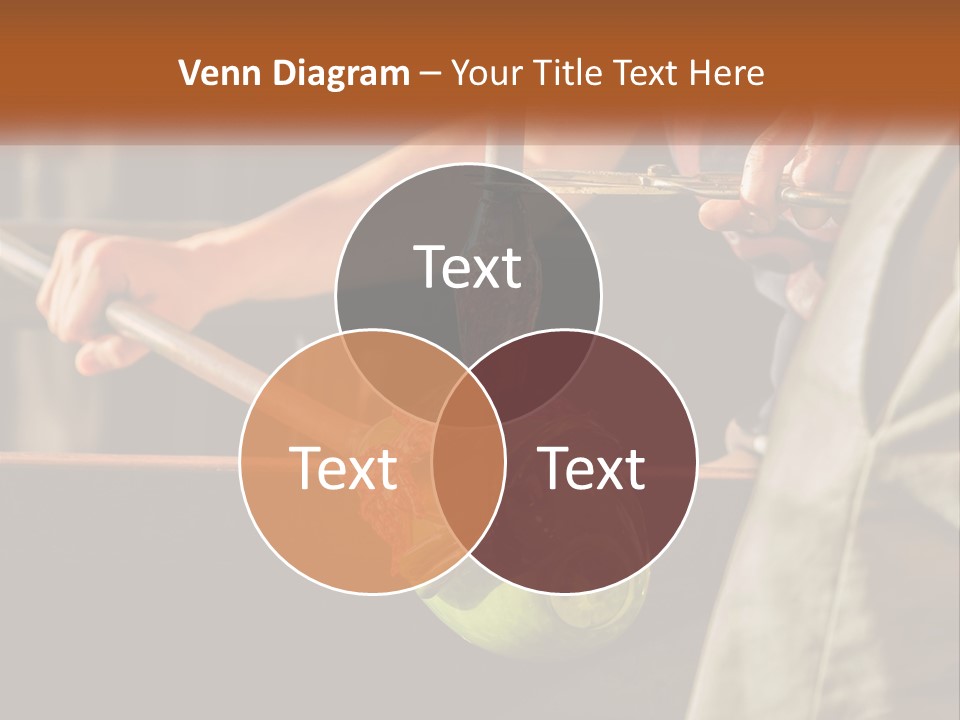 A Man Is Working On A Piece Of Art PowerPoint Template