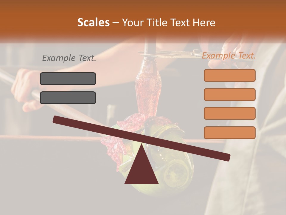 A Man Is Working On A Piece Of Art PowerPoint Template