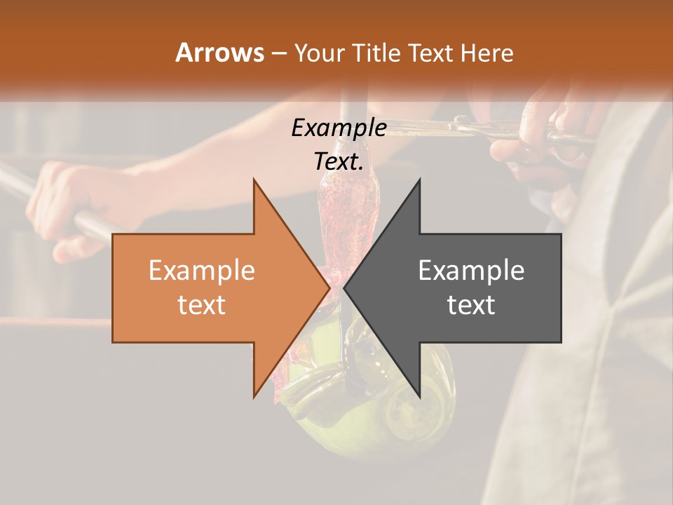 A Man Is Working On A Piece Of Art PowerPoint Template