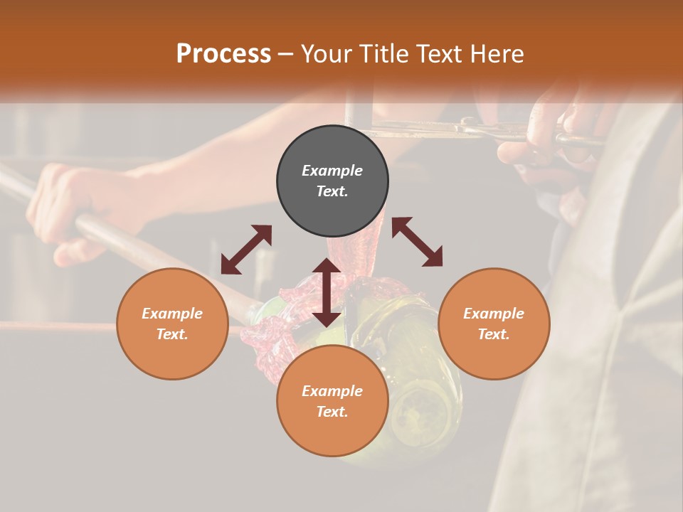 A Man Is Working On A Piece Of Art PowerPoint Template