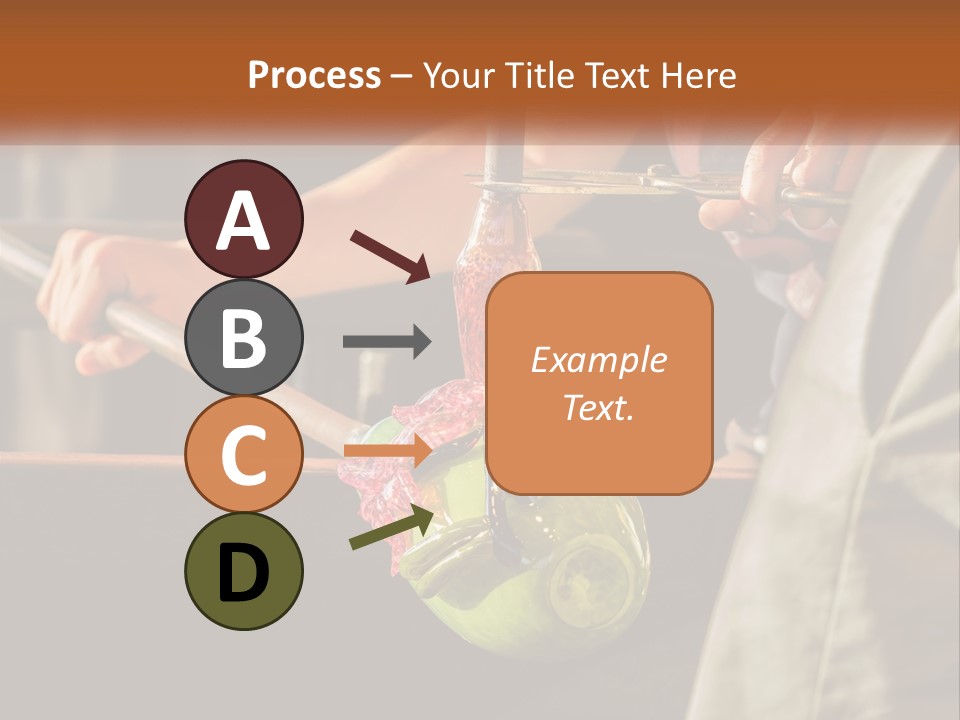 A Man Is Working On A Piece Of Art PowerPoint Template