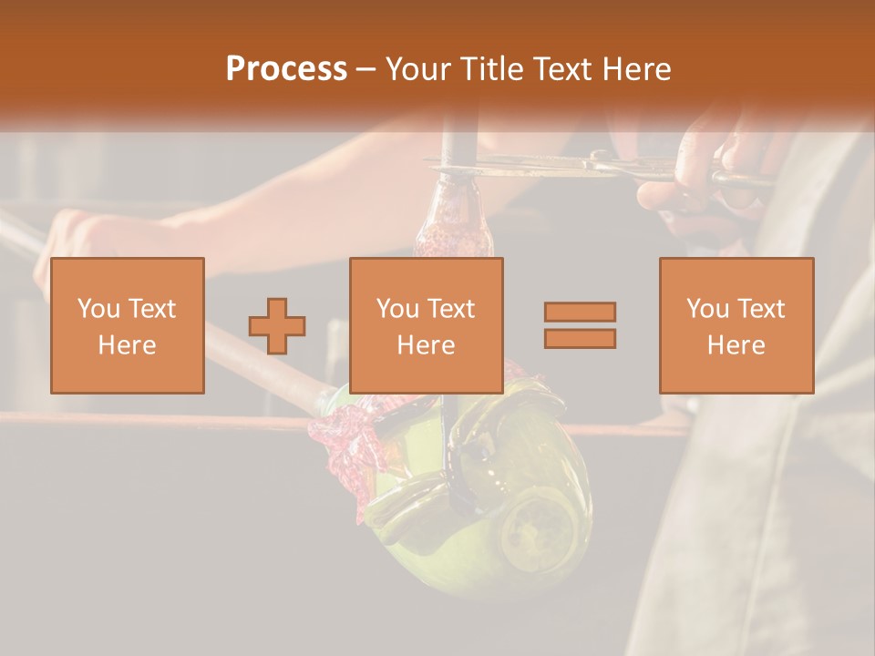 A Man Is Working On A Piece Of Art PowerPoint Template