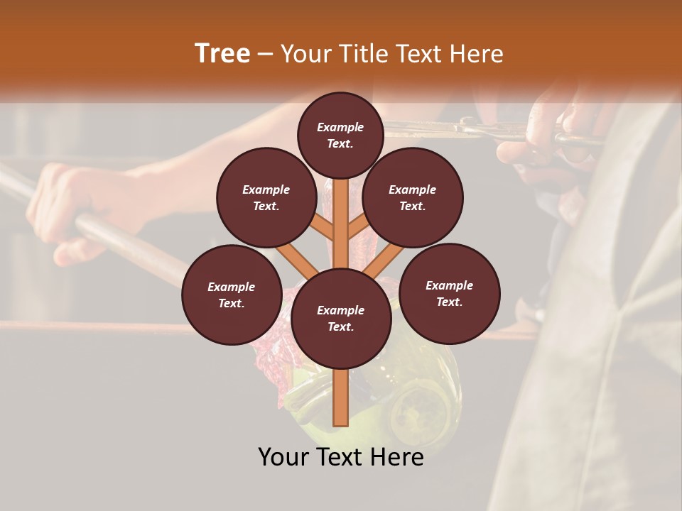 A Man Is Working On A Piece Of Art PowerPoint Template