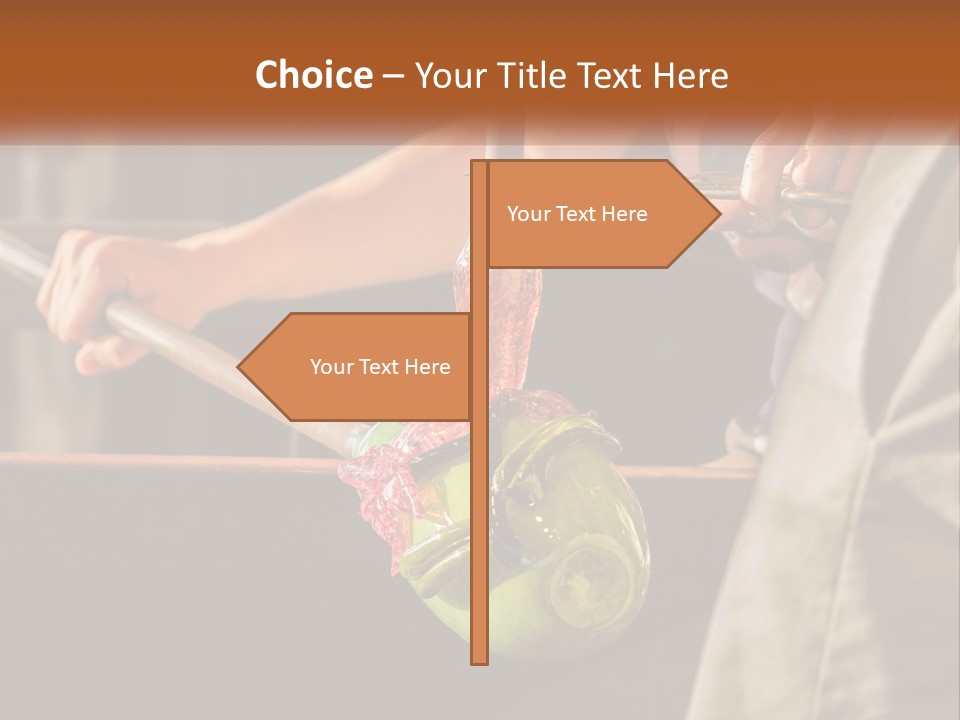 A Man Is Working On A Piece Of Art PowerPoint Template