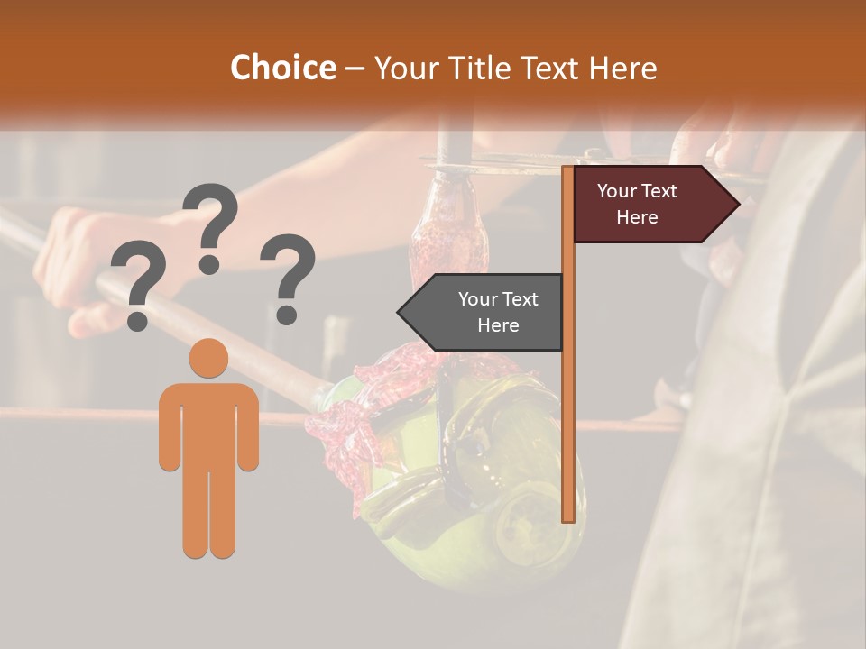 A Man Is Working On A Piece Of Art PowerPoint Template