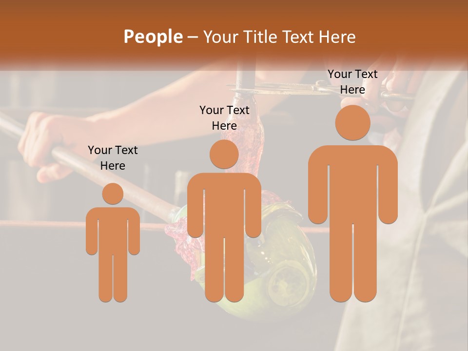 A Man Is Working On A Piece Of Art PowerPoint Template