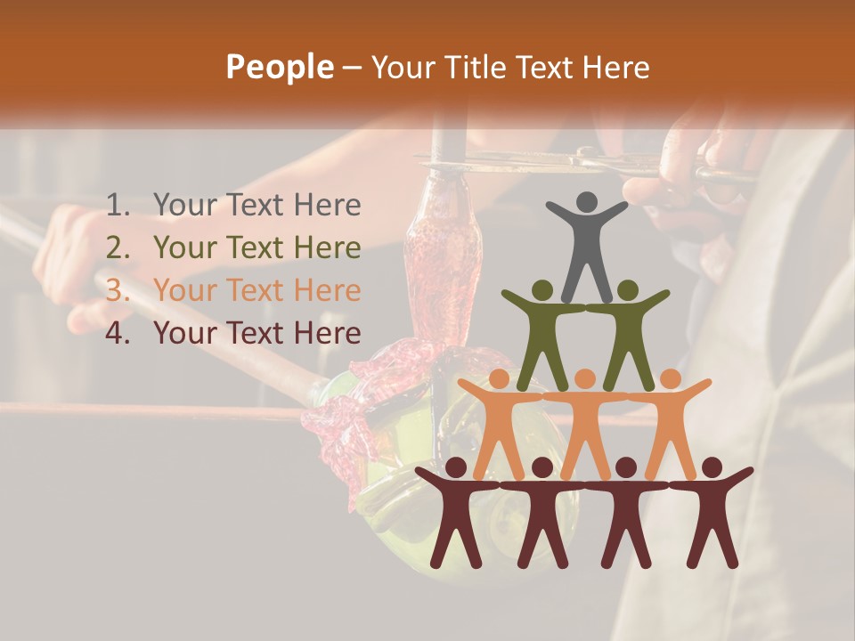 A Man Is Working On A Piece Of Art PowerPoint Template