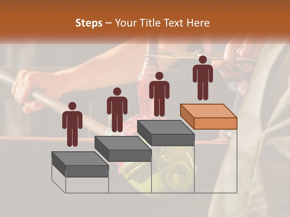 A Man Is Working On A Piece Of Art PowerPoint Template