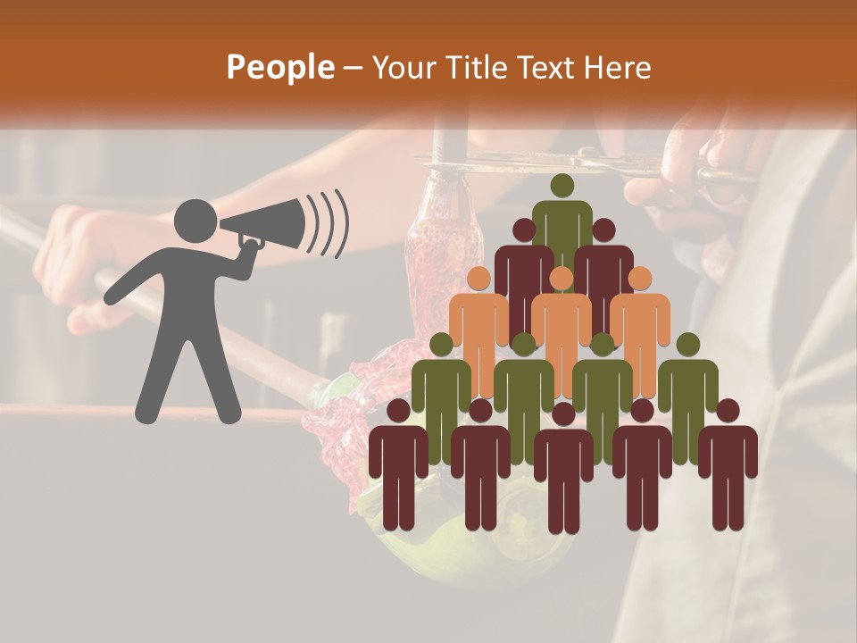 A Man Is Working On A Piece Of Art PowerPoint Template