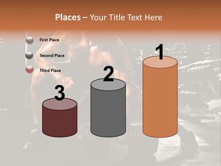 A Man Doing Push Ups In A Gym PowerPoint Template