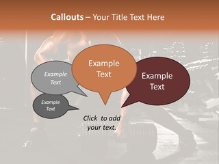 A Man Doing Push Ups In A Gym PowerPoint Template