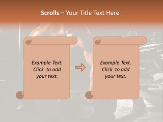 A Man Doing Push Ups In A Gym PowerPoint Template