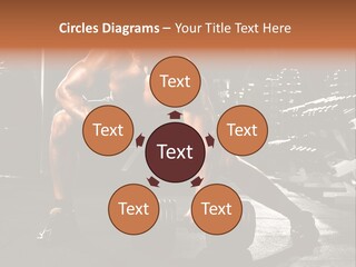 A Man Doing Push Ups In A Gym PowerPoint Template