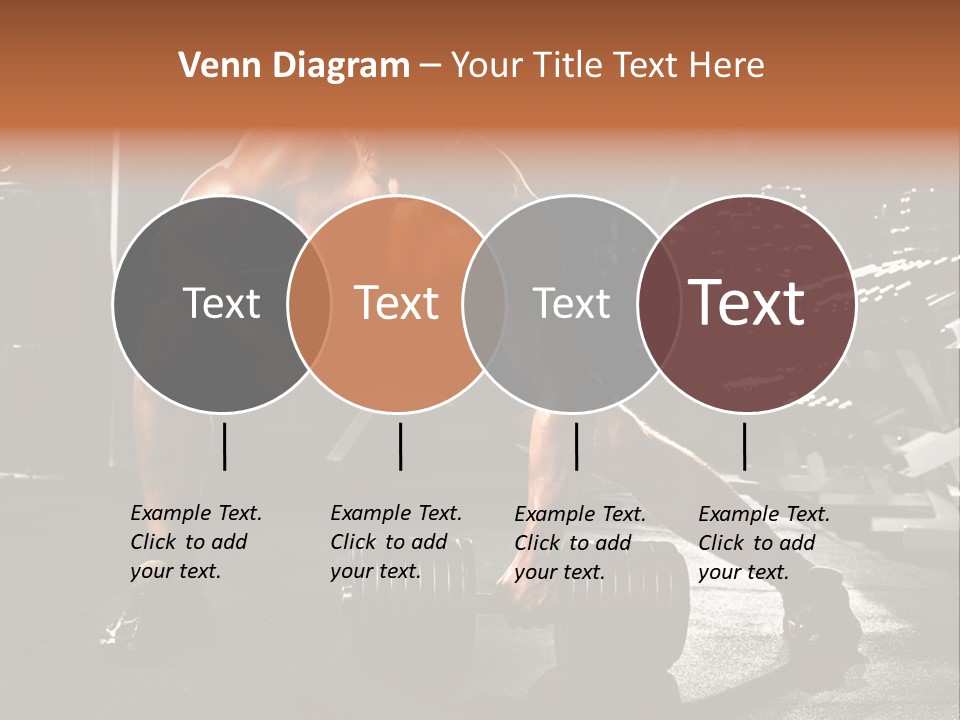 A Man Doing Push Ups In A Gym PowerPoint Template