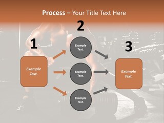 A Man Doing Push Ups In A Gym PowerPoint Template