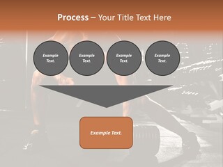 A Man Doing Push Ups In A Gym PowerPoint Template