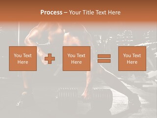 A Man Doing Push Ups In A Gym PowerPoint Template
