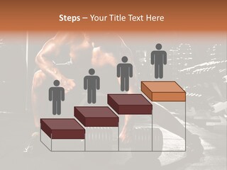 A Man Doing Push Ups In A Gym PowerPoint Template