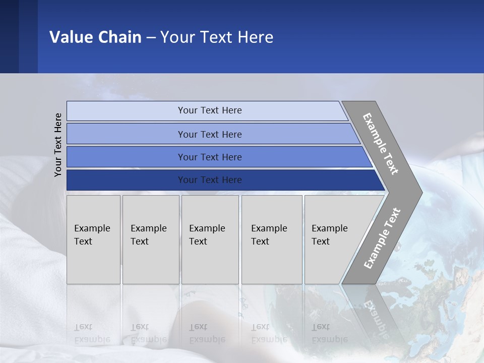 A Little Girl Laying In Bed With The Earth In Her Hands PowerPoint Template