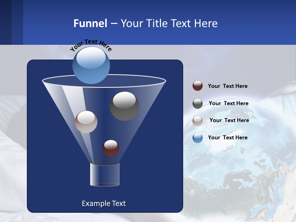 A Little Girl Laying In Bed With The Earth In Her Hands PowerPoint Template