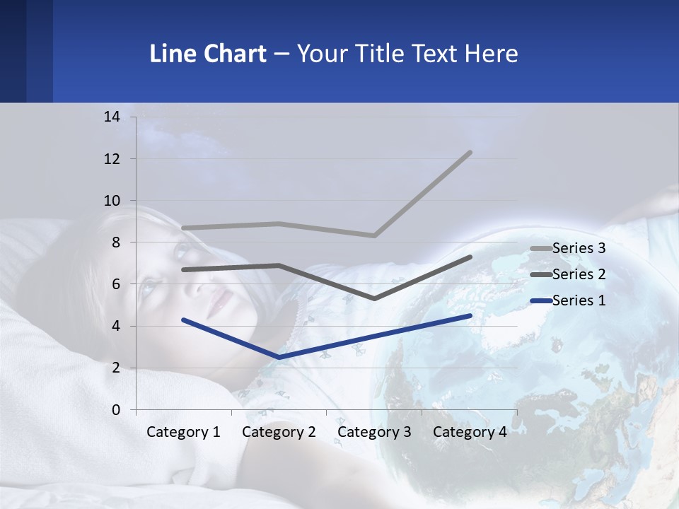 A Little Girl Laying In Bed With The Earth In Her Hands PowerPoint Template