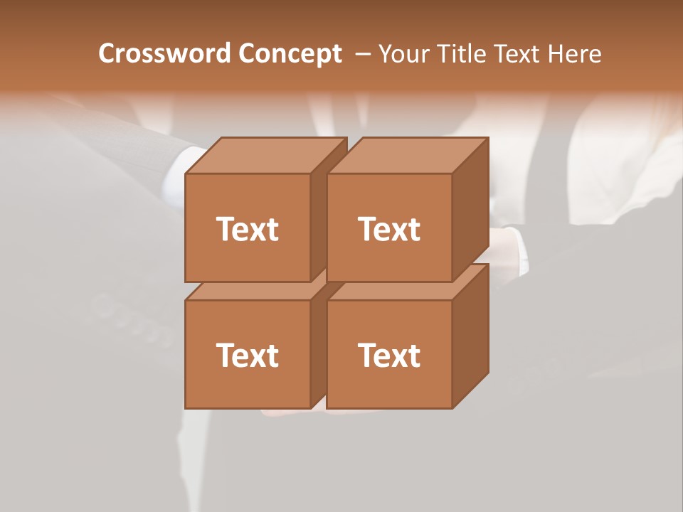 A Group Of People Putting Their Hands Together PowerPoint Template
