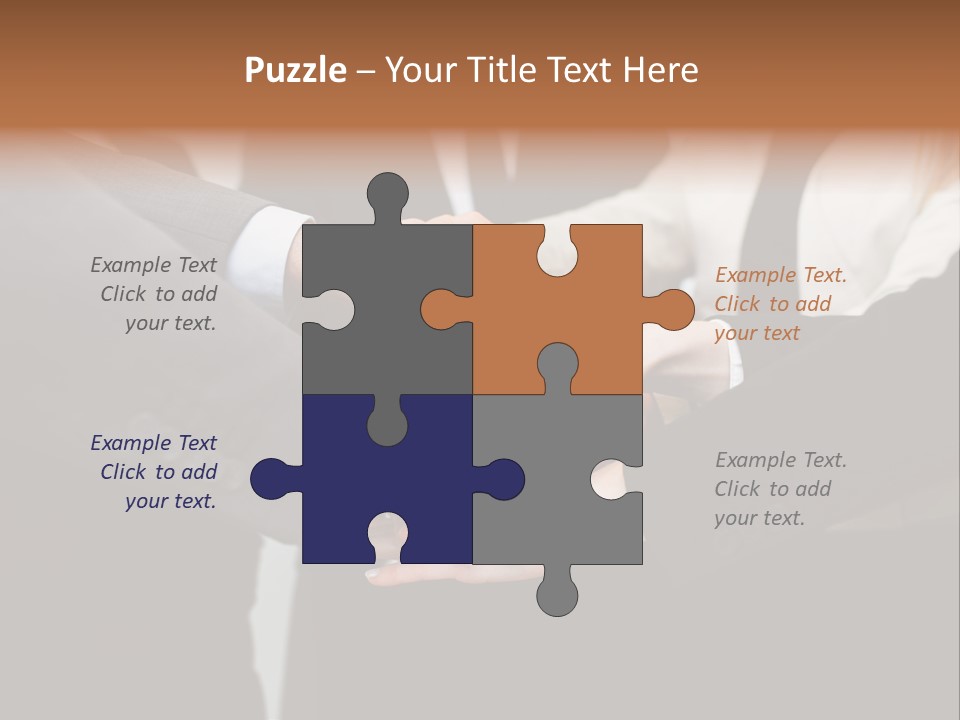 A Group Of People Putting Their Hands Together PowerPoint Template