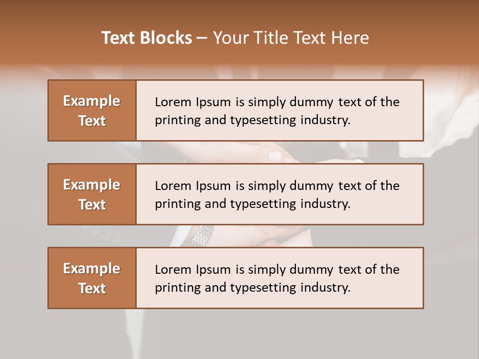 A Group Of People Putting Their Hands Together PowerPoint Template