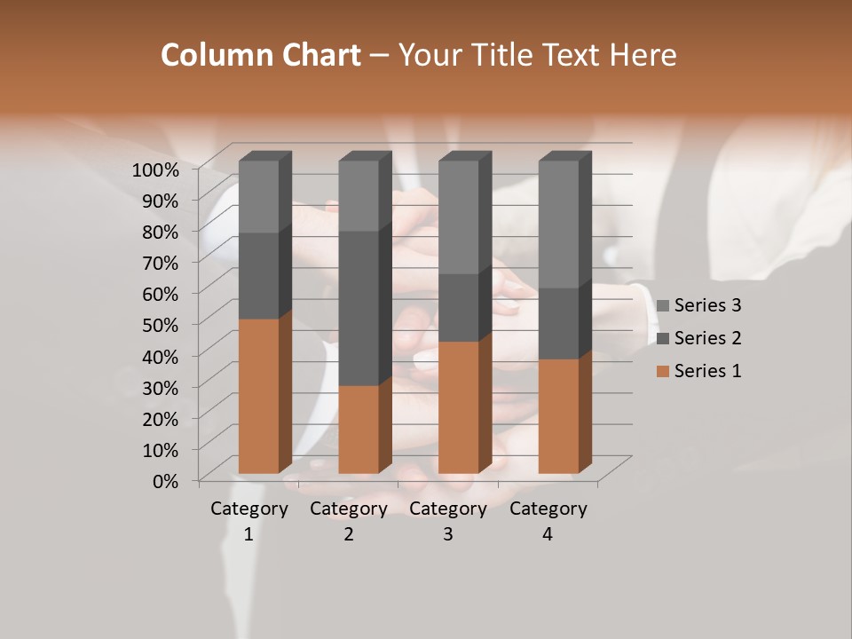 A Group Of People Putting Their Hands Together PowerPoint Template