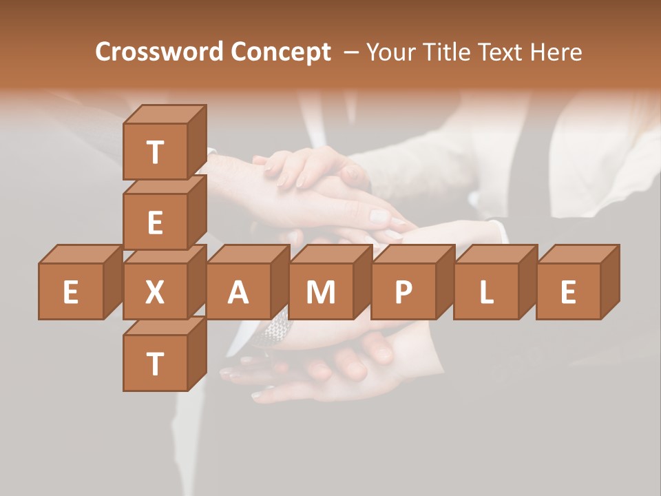 A Group Of People Putting Their Hands Together PowerPoint Template