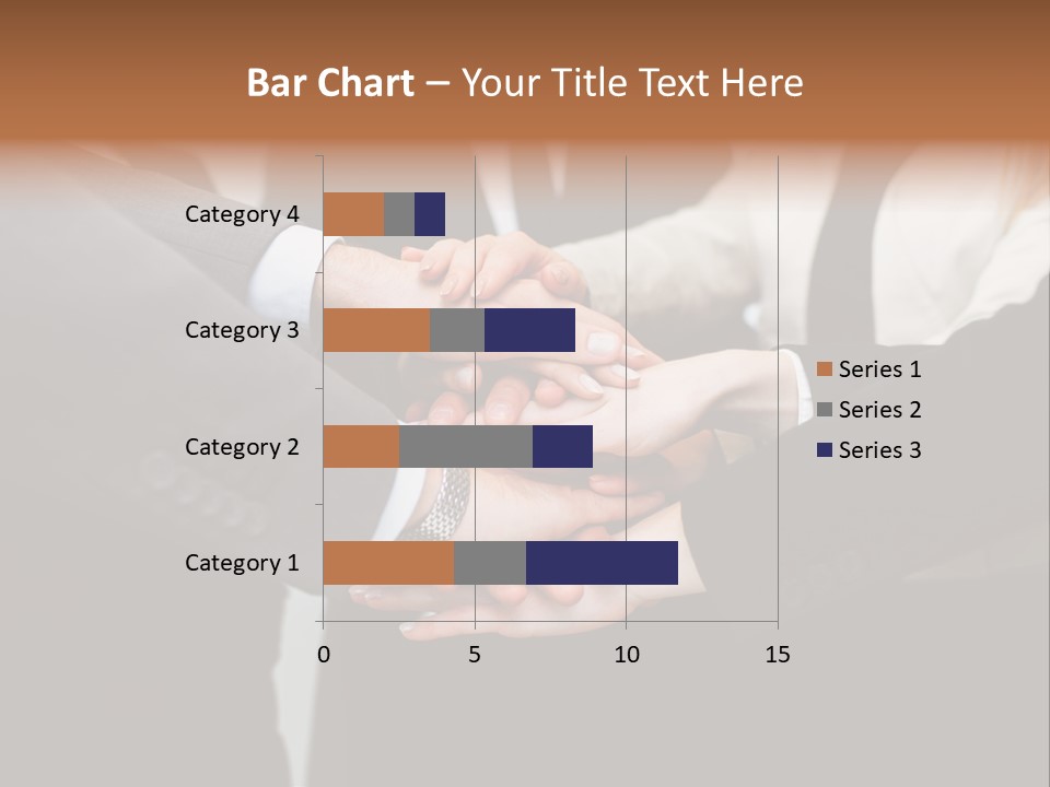A Group Of People Putting Their Hands Together PowerPoint Template