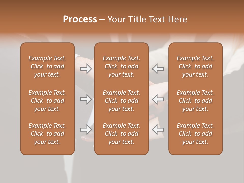 A Group Of People Putting Their Hands Together PowerPoint Template